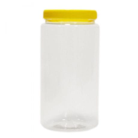 1500 cc 80mm Boru Pet Kavanoz & Sarı Marmara Kapak