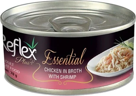 Reflex Plus Essential Tavuklu ve Karidesli Yetişkin Kedi Konservesi 70gr