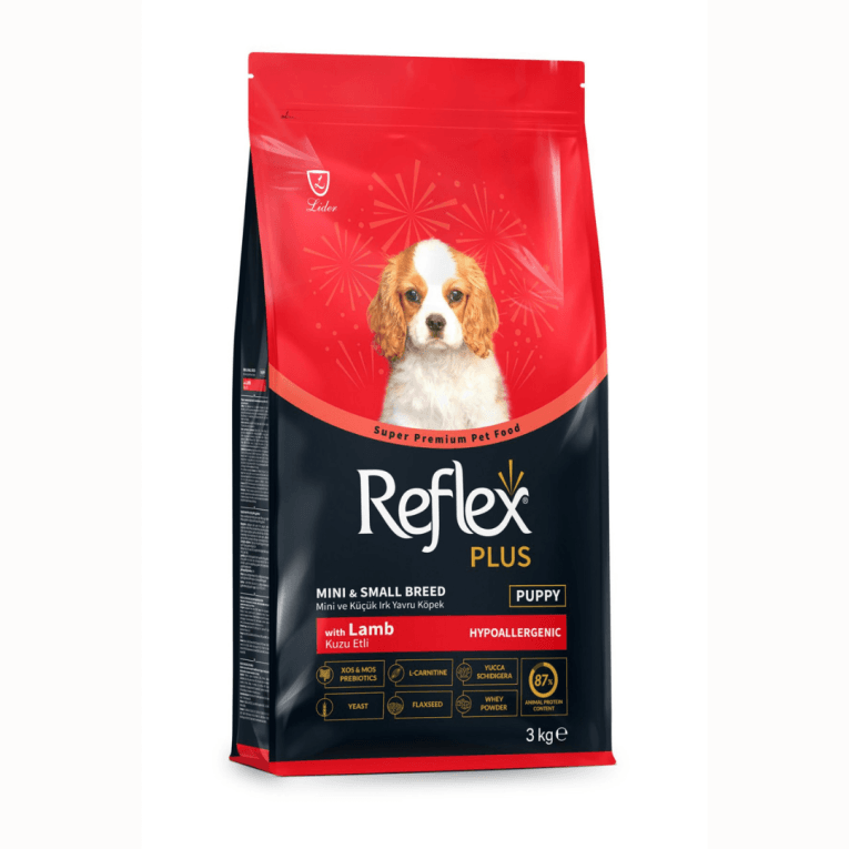Reflex Plus Kuzu Etli 3 kg Mini ve Küçük Irk Yavru Köpek Maması