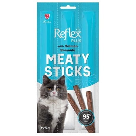 Reflex Meaty Sticks Somonlu 3x5 gr Kedi Ödül Çubuğu