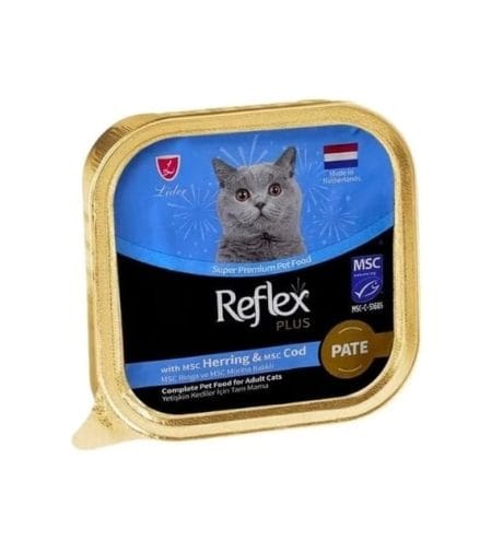 Reflex Plus Pate Ringa ve Morina Balıklı 85 gr Yetişkin Konserve Kedi Maması