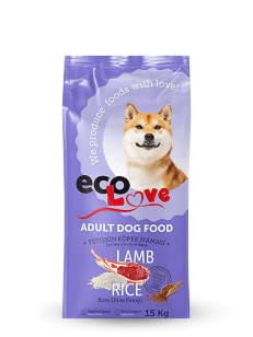 Eco Love Yetişkin Kuzu Etli Pirinçli Köpek Maması 15 kg