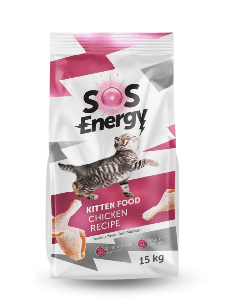 Sos Energy Tavuklu Yavru Kedi Maması 15 kg