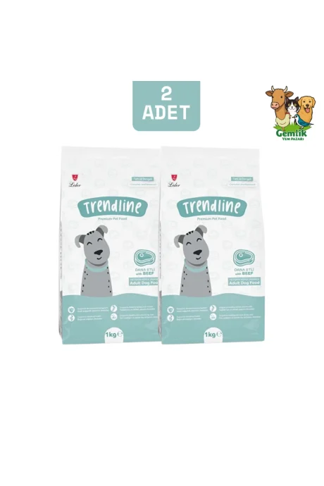 Trendline Dana Etli Yetişkin Köpek Maması 1 Kg - 2 Adet