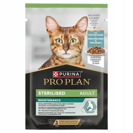 proplan sterilised balikli pouch kedi 4142