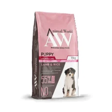 Animal World Kuzu Etli Pirinçli Yavru Köpek Maması 15 kg