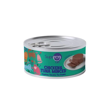 Supreme Cat Kıyılmış Tavuklu Ve Ton Balıklı Kedi Konservesi 85 gr