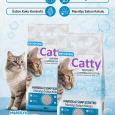 Catty Marsilya Sabunu Kokulu Ince Tane Topaklanan Kedi Kumu 10 Lt X 2 Adet