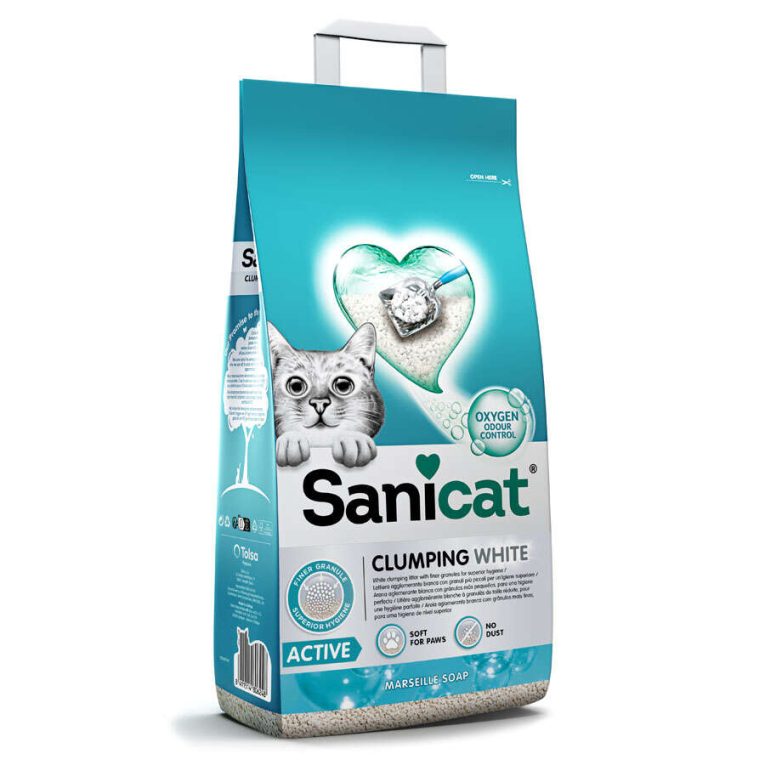 Active Marsilya Sabunu Kokulu Topaklaşan Doğal İnce Bentonit Kedi Kumu 10 L