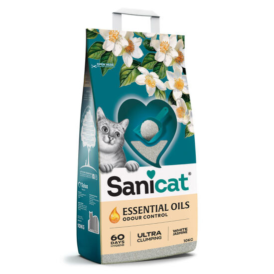 Sanicat Essential Oils Yasemin Kokulu Kedi Kumu 10 Kg