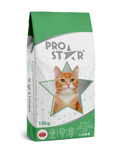 Pro Star Yetişkin Kedi Maması Kuzu Etli 15 kg