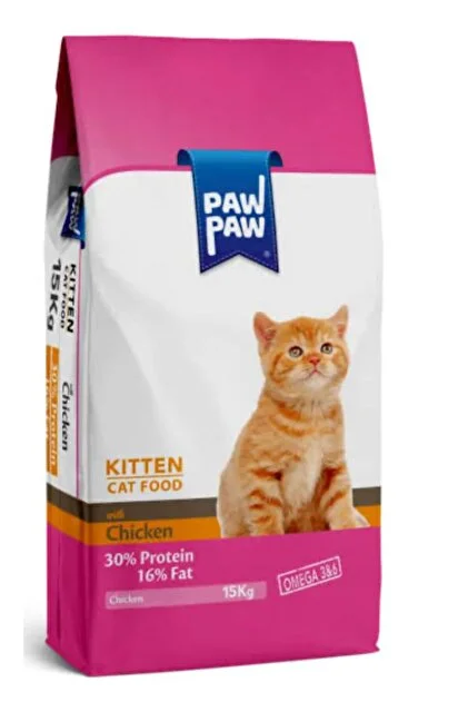 Pawpaw Yavru Kedi Maması Tavuklu 15 kg