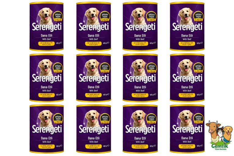 Serengeti Dana Etli 400 Gr. Yetişkin Köpek Konservesi x 12 Adet