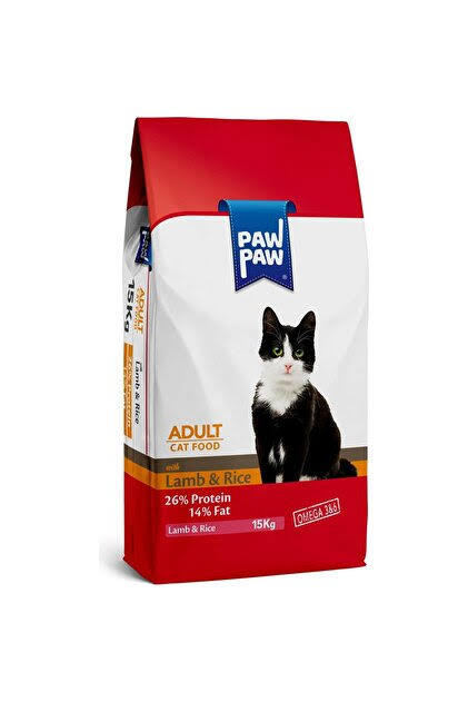 Pawpaw Yetişkin Kedi Maması Kuzu Etli 15 kg