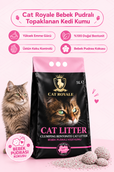 Kediniz İçin Bebek Pudralı Kedi Kumu